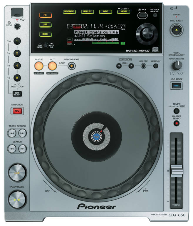 Pioneer CD a plat CDJ 850
